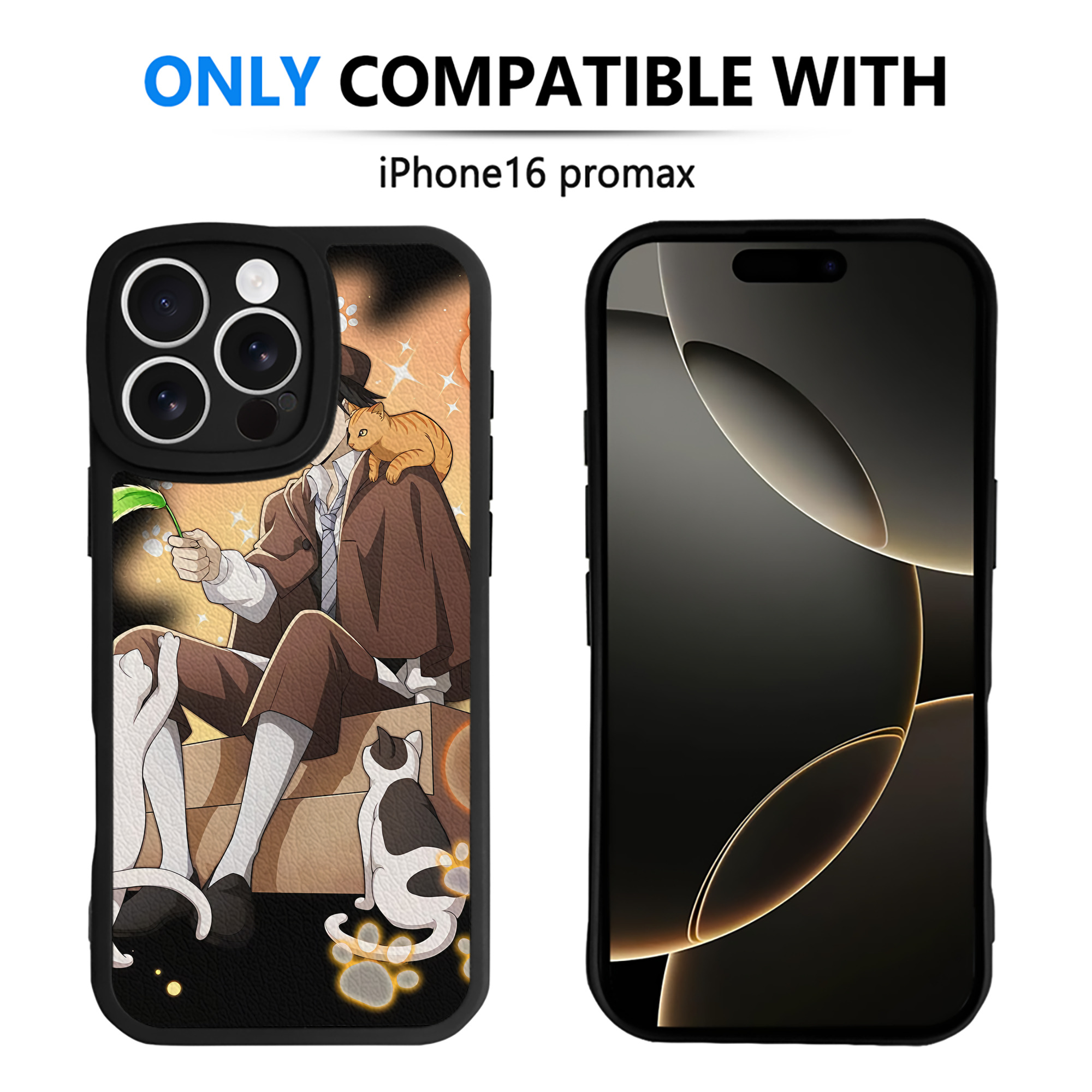 （画像用） 文豪ストレイドッグス Bungo Stray Dogs 【iPhone 16シリーズ対応】シリコンスマホケース（レザー調） 材質：シリコン